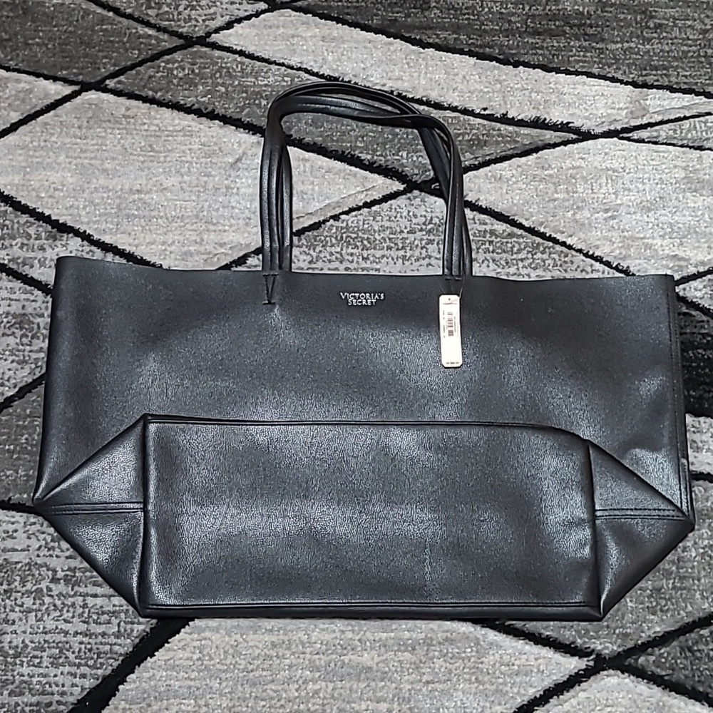 VICTORIA SECRET 2016 LARGE OPEN FAUX LEATHER TOTE